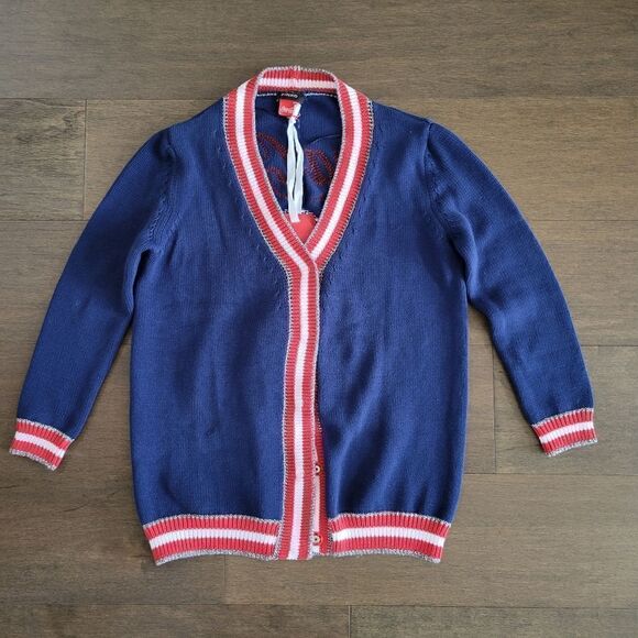 PINKO Coca Cola Knit Nautical Cardigan Sweater XS - Picture 8 of 12